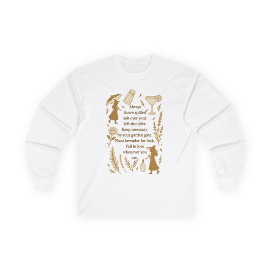 Always throw spilled salt... Practical Magic inspired - Long Sleeve